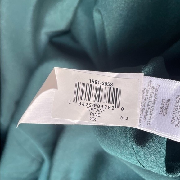 NWT Dress The Population One Shoulder Formal Tiffany Dress Pine Green Size XXL - Picture 15 of 16